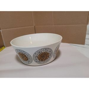 Vintage 10 inch Sunflower Mosaic Bowl Arabia Made in Finland